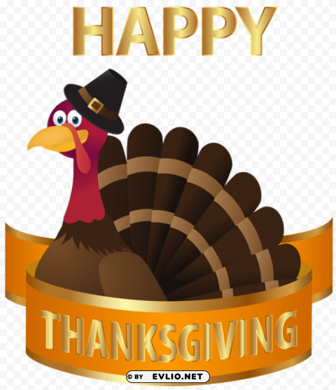 happy thanksgiving turkey PNG Isolated Subject with Transparency