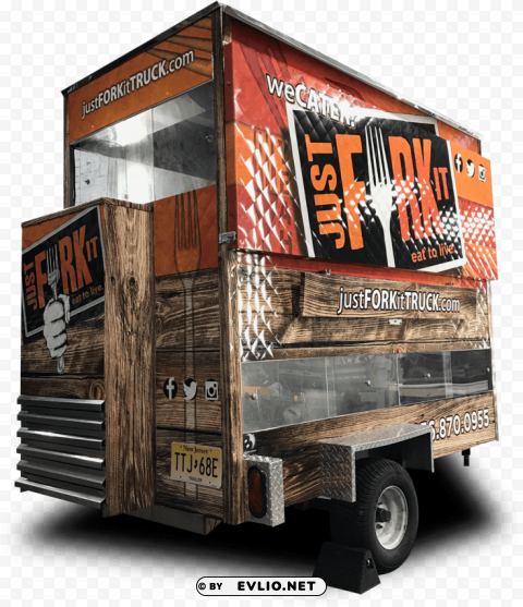 just fork it food truck Clear background PNG elements