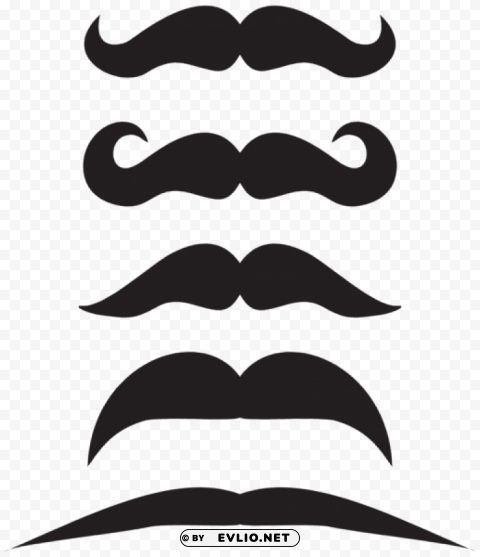 mustache set HighResolution Transparent PNG Isolated Graphic