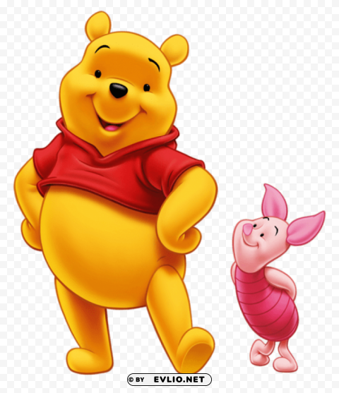piglet and winnie the pooh ClearCut Background Isolated PNG Art