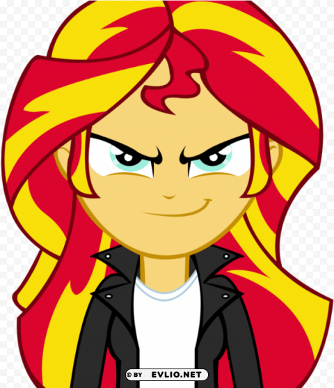 sunset shimmer skirt Isolated Character in Clear Background PNG