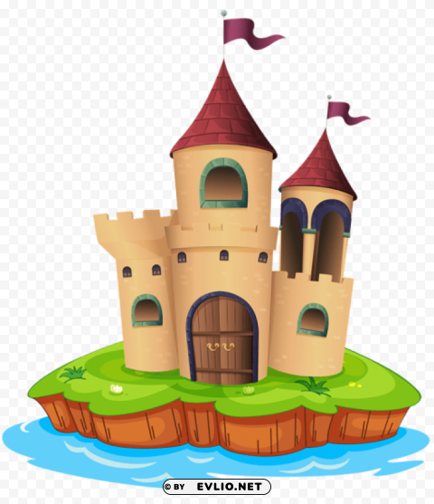  castle and water Isolated Graphic on HighResolution Transparent PNG