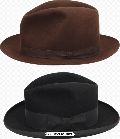 two chocolate black hat Free PNG images with alpha transparency comprehensive compilation