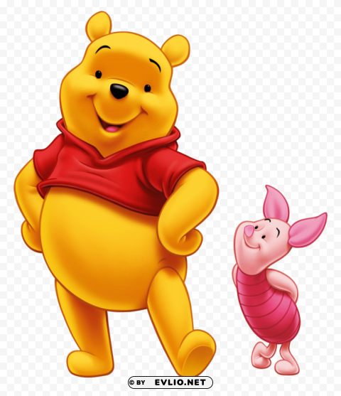 winnie pooh and piglet PNG images with alpha channel selection