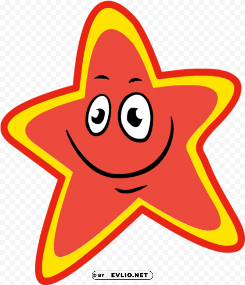 happy red star Isolated Subject in Clear Transparent PNG PNG transparent with Clear Background ID cf9f1ac7