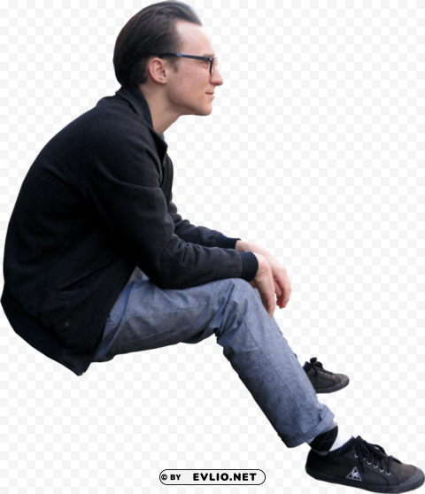 sitting PNG download free