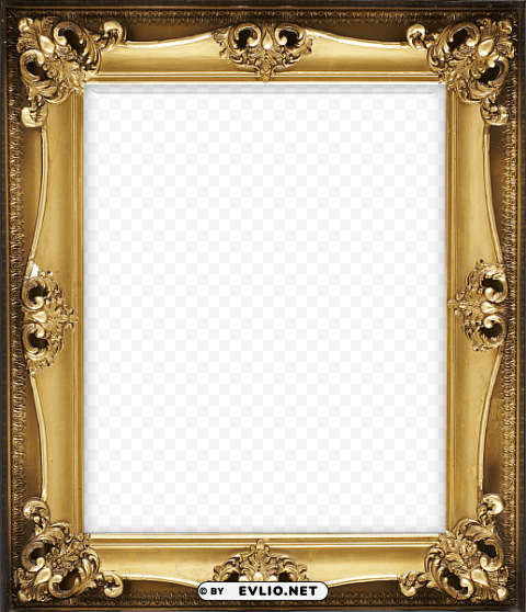 vertical classic frame with ornaments Isolated Illustration in Transparent PNG