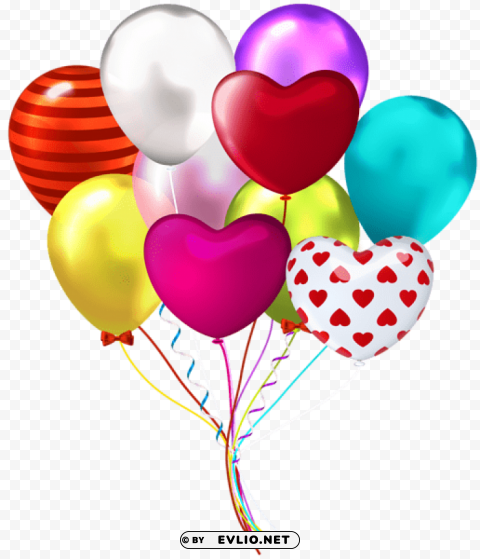 balloons PNG Image Isolated with High Clarity