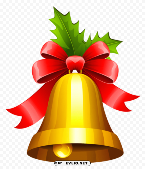 christmas bell Isolated Artwork on Clear Transparent PNG