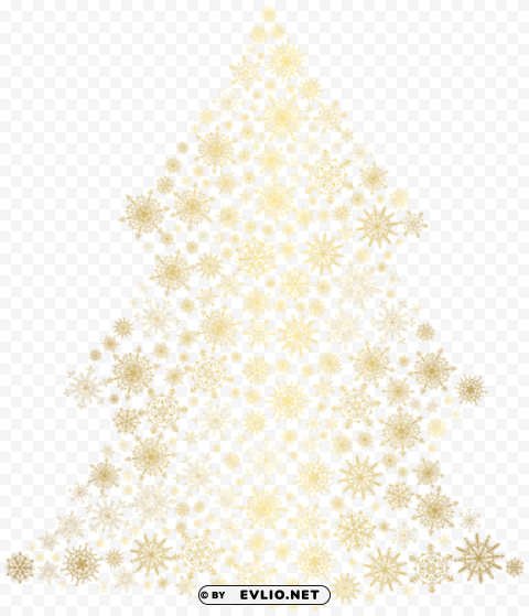 decoratiive snowflake christmas tree PNG transparent artwork