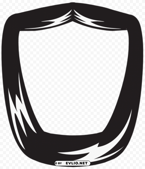 movember beard Isolated Artwork on Clear Background PNG
