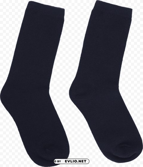 socks black Transparent Cutout PNG Isolated Element