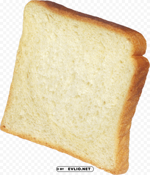 toast white PNG Image Isolated on Clear Backdrop