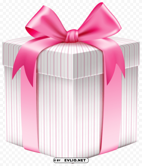 white striped gift boxpicture PNG with no background diverse variety