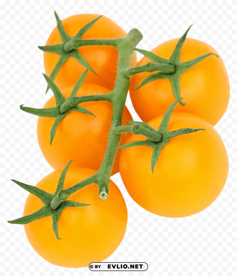 yellow tomato PNG Image with Transparent Isolated Graphic