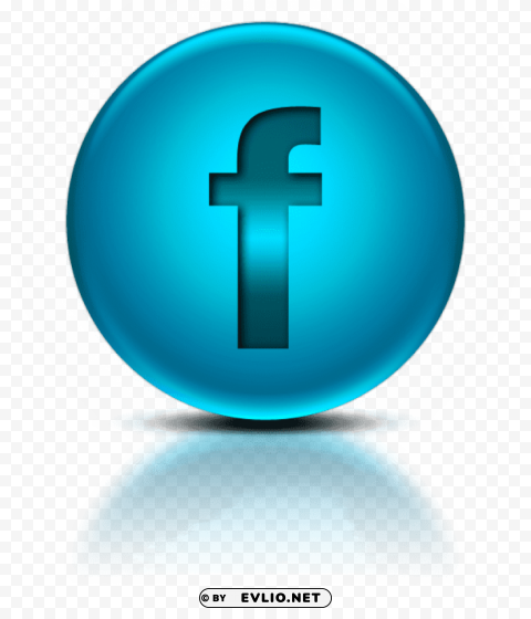 blue metallic orb icon social media logos facebook logo PNG images for graphic design