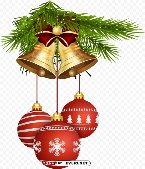 campanas de navidad copo de nieve de - vector christmas ornaments transparent background PNG design