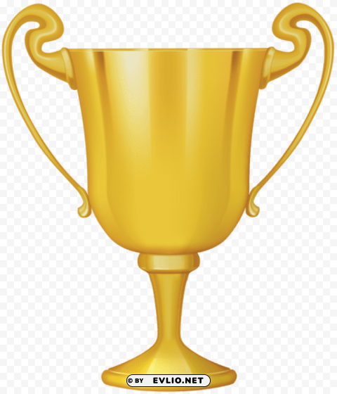 golden cup award PNG Isolated Illustration with Clear Background