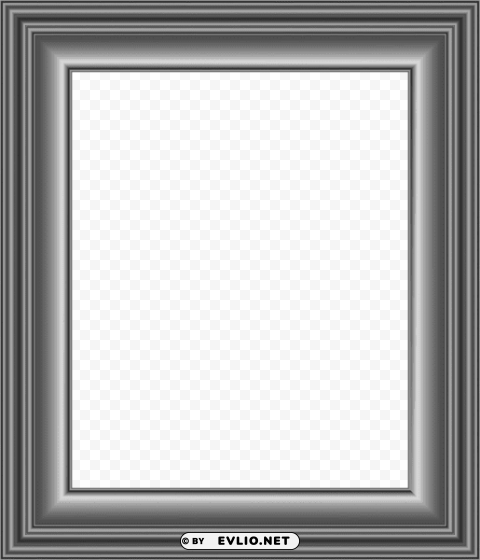 grey frame Isolated Element with Clear PNG Background