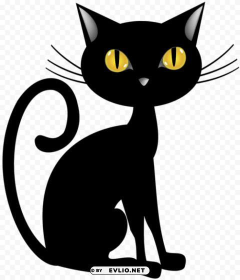 halloween black cat Clear PNG pictures free