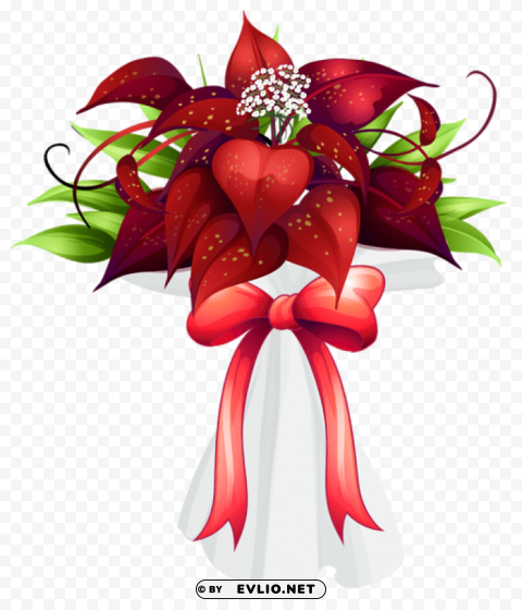 red flowers bouquet Transparent PNG pictures complete compilation