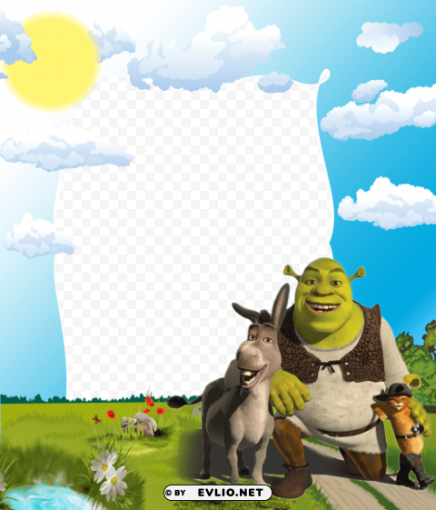 Kidsframe With Shrek PNG For Personal Use