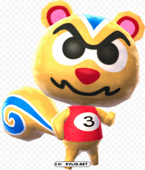 animal crossing ricky Isolated Artwork on Clear Transparent PNG