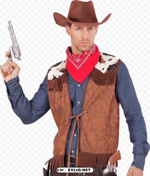 cowboy Clean Background Isolated PNG Art