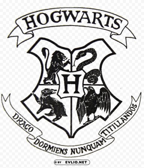 transparent background hogwarts logo PNG graphics for presentations