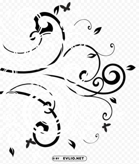 black white decor PNG images with high-quality resolution
