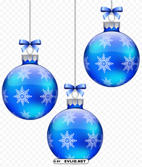 blue christmas balls decoration PNG files with transparent canvas extensive assortment