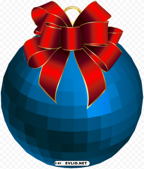 christmas blue ornament Clear pics PNG