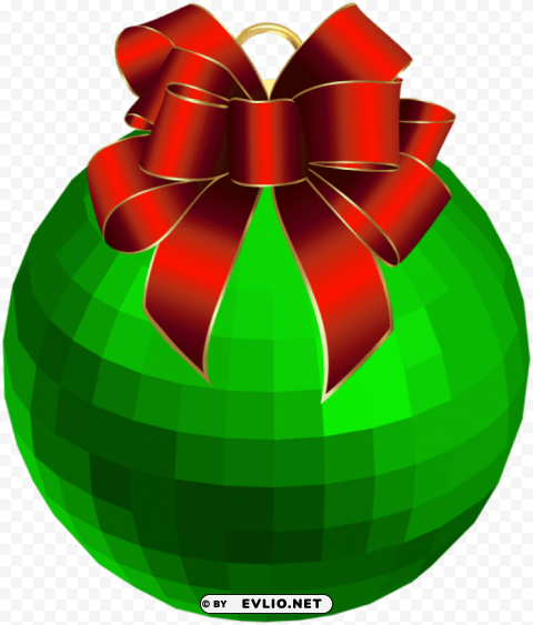 christmas green ornament Clear PNG