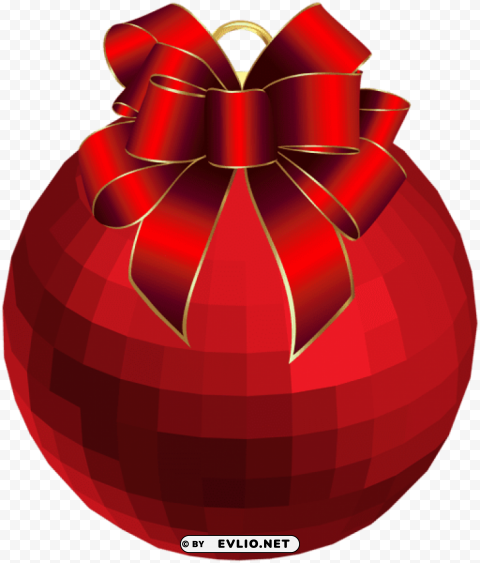 Christmas Red Ornament Clear Image PNG