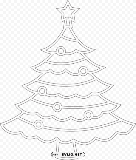 gambar pohon natal hitam putih Transparent PNG Artwork with Isolated Subject PNG transparent with Clear Background ID 93c1dd63