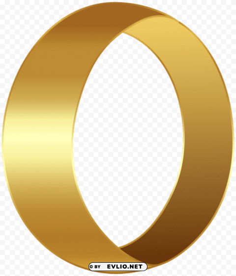golden number zero Isolated Graphic on Transparent PNG