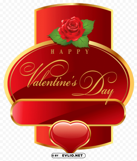 Happy Valentines Day Labelpicture Isolated Element In HighQuality PNG