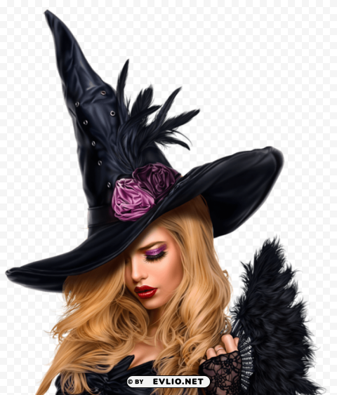 witch PNG for social media