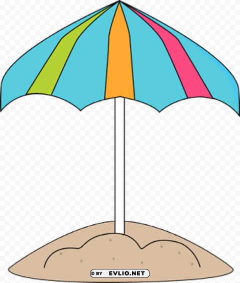 beach umbrella sand Isolated Subject with Transparent PNG PNG transparent with Clear Background ID 74288aff
