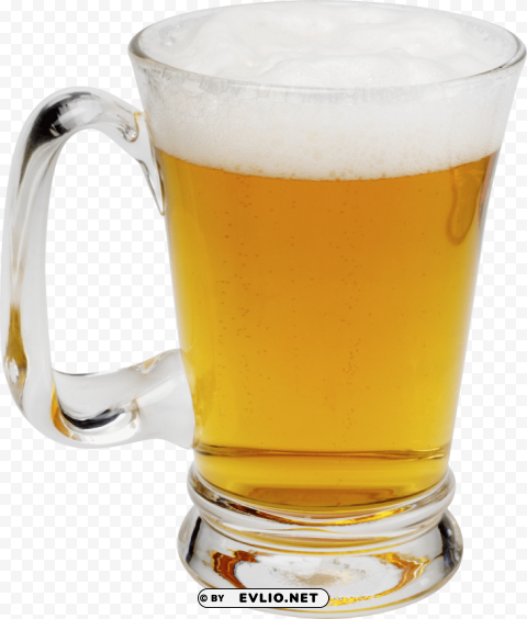 beer in glass PNG for blog use