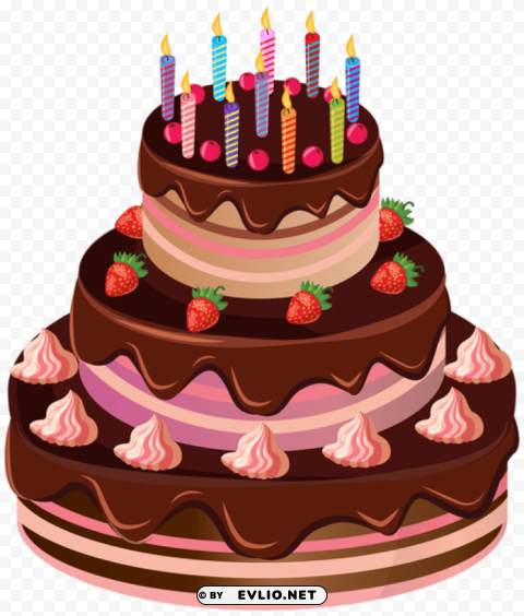 birthday cake Clear Background PNG Isolated Element Detail