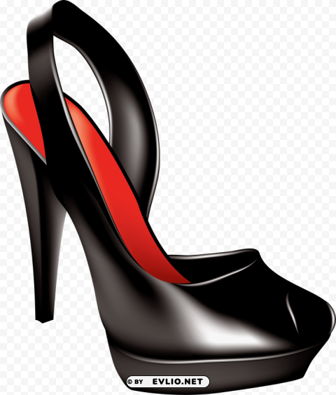 black women shoe PNG transparent graphics for download clipart png photo - b00eeccc
