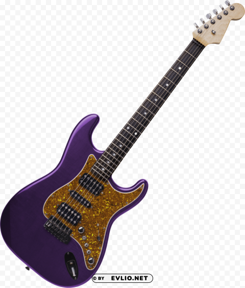 electric guitar Transparent Background Isolated PNG Illustration