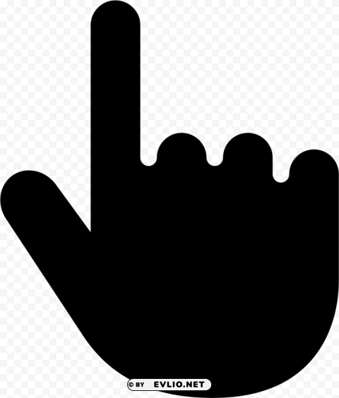 finger tap icon Clear Background Isolated PNG Object