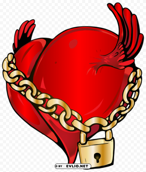 locked heart PNG images with alpha channel diverse selection