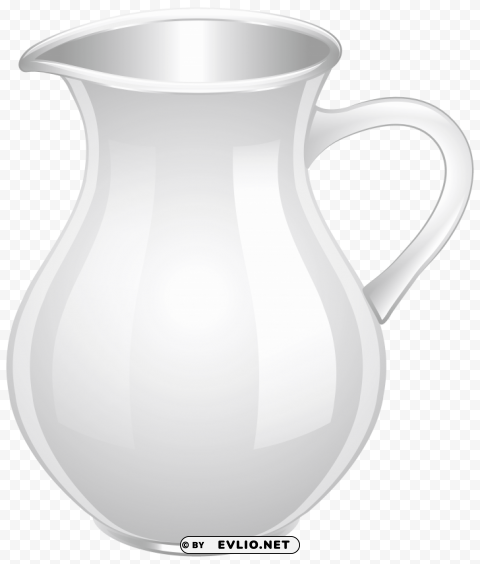 white jug PNG with cutout background