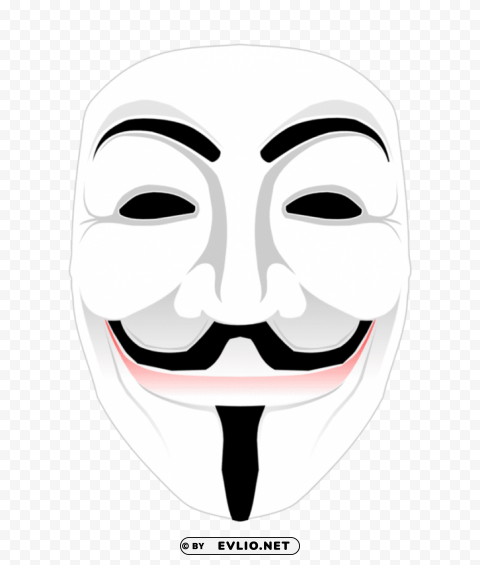 anonymous mask Isolated Character in Transparent PNG