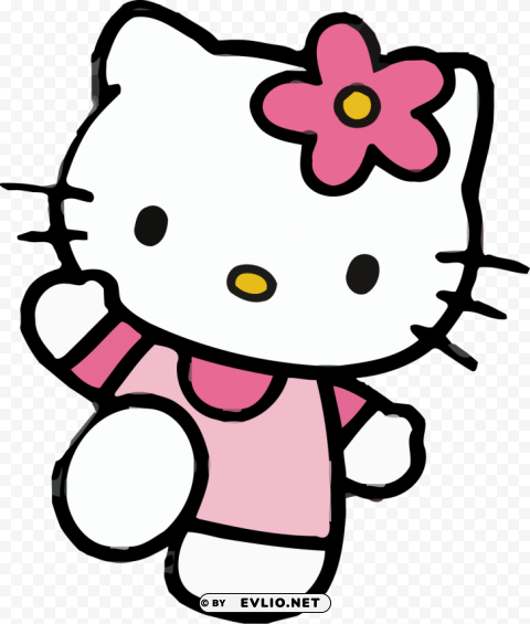 Hello Kitty Isolated PNG on Transparent Background