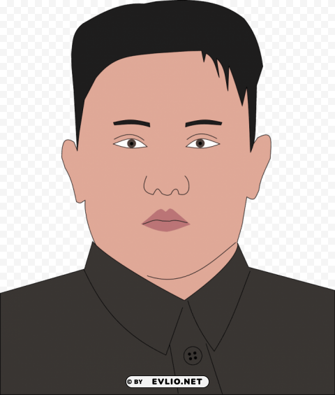 kim jong-un PNG Illustration Isolated on Transparent Backdrop clipart png photo - cd8332e2