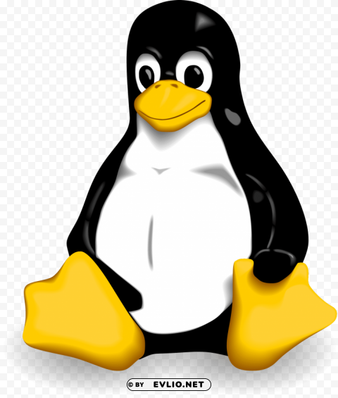 linux logo Transparent Background Isolated PNG Character